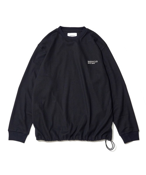 MAISON CLUB(メゾンクラブ)の「【MAISON CLUB】Thermal Crewneck Sweater Tee KKP/ サーマルクルーネックスウェット(スウェット・メンズ・ブラック/グレー/ホワイト・L/M)」の2枚目の写真