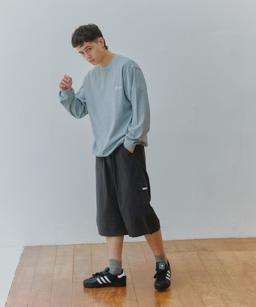 MAISON CLUB(メゾンクラブ)の「【MAISON CLUB】Thermal Crewneck Sweater Tee KKP/ サーマルクルーネックスウェット(スウェット・メンズ・ブラック/グレー/ホワイト・L/M)」の12枚目の写真