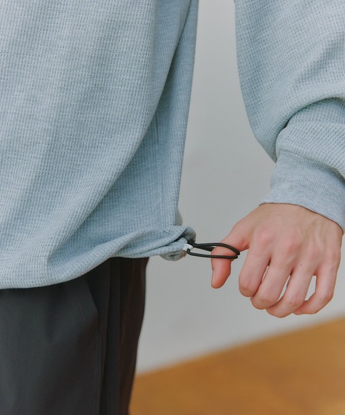 MAISON CLUB(メゾンクラブ)の「【MAISON CLUB】Thermal Crewneck Sweater Tee KKP/ サーマルクルーネックスウェット(スウェット・メンズ・ブラック/グレー/ホワイト・L/M)」の15枚目の写真