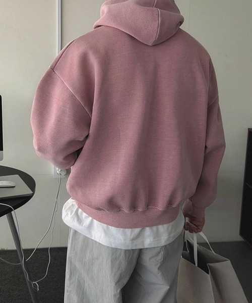 NOWLE(ノウル)の「【NOWLE】立体アーチロゴ プルオーバー パーカー NEW YORK(パーカー・メンズ・スモークピンク/グレイッシュブルー・X-LARGE/LARGE/MEDIUM)」の6枚目の写真