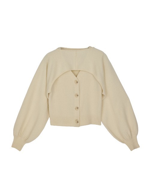 Ameri（アメリ）の「3WAY MINK TOUCH KNIT TOP（ニット/セーター・レディース・アイボリー/グレー/レッド・FREE）」の22枚目の写真