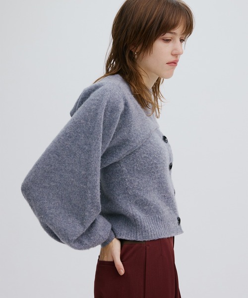Ameri（アメリ）の「3WAY MINK TOUCH KNIT TOP（ニット/セーター・レディース・アイボリー/グレー/レッド・FREE）」の12枚目の写真