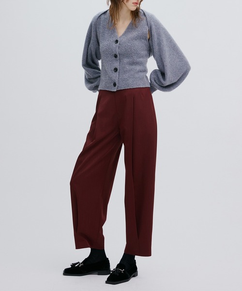Ameri（アメリ）の「3WAY MINK TOUCH KNIT TOP（ニット/セーター・レディース・アイボリー/グレー/レッド・FREE）」の10枚目の写真