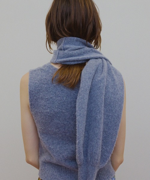 Ameri（アメリ）の「3WAY MINK TOUCH KNIT TOP（ニット/セーター・レディース・アイボリー/グレー/レッド・FREE）」の21枚目の写真
