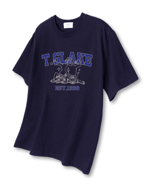 TI.GLAKE(ティーグレイク)の「トゥドッグ オーバーサイズ 半袖Tシャツ ネイビー(Tシャツ/カットソー・レディース・その他・LARGE/X-LARGE/XX-LARGE)」の1枚目の写真