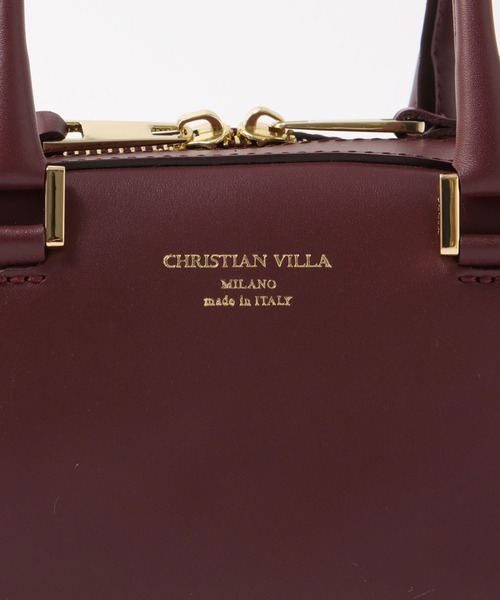 CHRISTIAN VILLA(クリスチャンヴィラ)の「ショルダーボストンBAG【クリスチャンヴィラ/CHRISTIAN VILLA】(ボストンバッグ・レディース・ブラウン/ボルドー・フリー)」の13枚目の写真