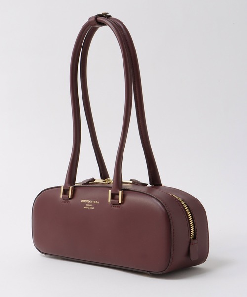 CHRISTIAN VILLA(クリスチャンヴィラ)の「ショルダーボストンBAG【クリスチャンヴィラ/CHRISTIAN VILLA】(ボストンバッグ・レディース・ブラウン/ボルドー・フリー)」の7枚目の写真