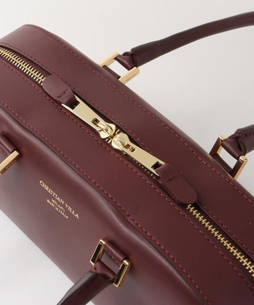CHRISTIAN VILLA(クリスチャンヴィラ)の「ショルダーボストンBAG【クリスチャンヴィラ/CHRISTIAN VILLA】(ボストンバッグ・レディース・ブラウン/ボルドー・フリー)」の11枚目の写真