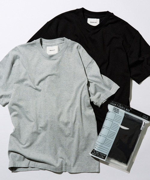 MAISON CLUB(メゾンクラブ)の「【MAISON CLUB】Premium Cotton Comfort 2Pack Tee /プレミアムコットンコンフォートパックTシャツ 2パック WILL(Tシャツ/カットソー・メンズ・ホワイト/その他3/ブラック/その他2/その他1・L/XL/S/M)」の5枚目の写真