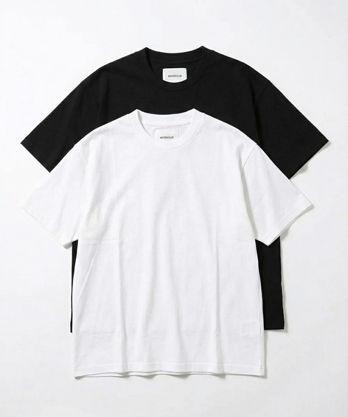 MAISON CLUB(メゾンクラブ)の「【MAISON CLUB】Premium Cotton Comfort 2Pack Tee /プレミアムコットンコンフォートパックTシャツ 2パック WILL(Tシャツ/カットソー・メンズ・ホワイト/その他3/ブラック/その他2/その他1・L/XL/S/M)」の15枚目の写真