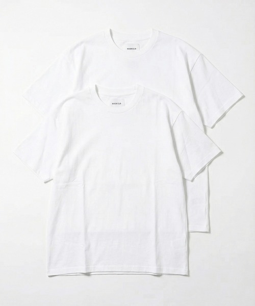 MAISON CLUB(メゾンクラブ)の「【MAISON CLUB】Premium Cotton Comfort 2Pack Tee /プレミアムコットンコンフォートパックTシャツ 2パック WILL(Tシャツ/カットソー・メンズ・ホワイト/その他3/ブラック/その他2/その他1・L/XL/S/M)」の14枚目の写真