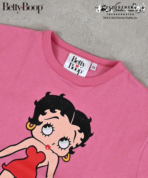 MARKEY'S(マーキーズ)の「【Betty Boop(TM)/ベティー ブープ(TM)】別注プリントリンガーTee(Tシャツ/カットソー・キッズ・チャコール/ピンク/オフホワイト・80/90/95/100/110/120/130/140/150)」の17枚目の写真