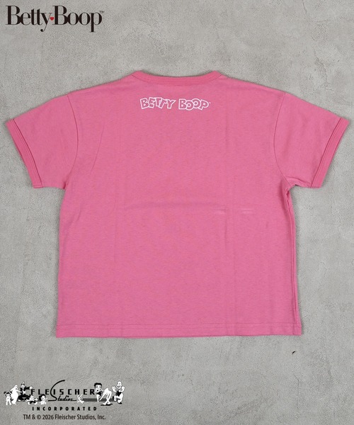 MARKEY'S(マーキーズ)の「【Betty Boop(TM)/ベティー ブープ(TM)】別注プリントリンガーTee(Tシャツ/カットソー・キッズ・チャコール/ピンク/オフホワイト・80/90/95/100/110/120/130/140/150)」の12枚目の写真