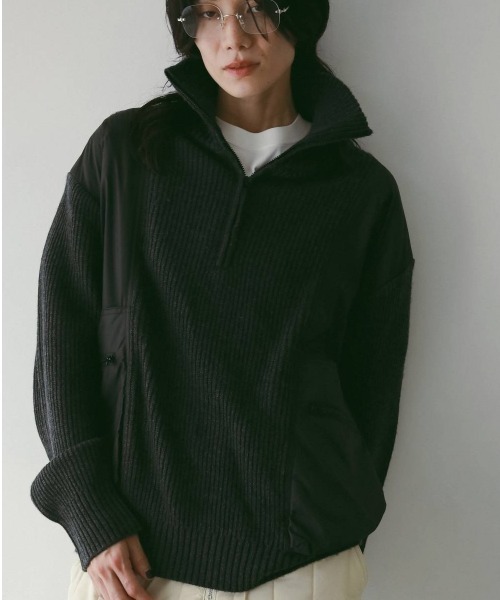 anuke（アンヌーク）の「Wool Zip Knit（ニット/セーター）」 - WEAR