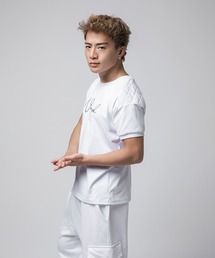 VANQUISH | VANQUISH / ヴァンキッシュ Handwritten Design Shoulder Pads 半袖Tシャツ(Tシャツ/カットソー)