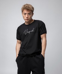 VANQUISH / ヴァンキッシュ Handwritten Design Shoulder Pads 半袖Tシャツ