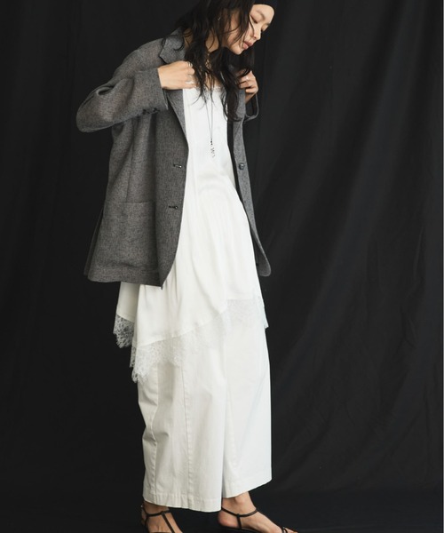 Doux archives（ドゥアルシーヴ）の「【展示会人気NO.1！】カラミツイードメッシュジャケット（テーラードジャケット・レディース・ベージュ/ブラック/ブラウン・FREE）」の11枚目の写真