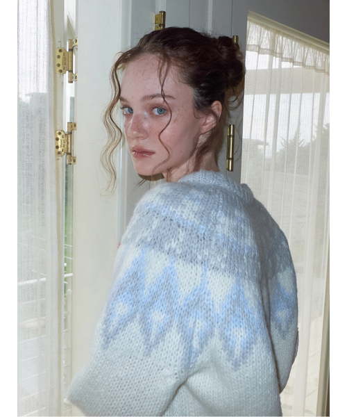 ETMON（エトモン）の「Nordic Round Knit Pullover, Cream（ニット/セーター・レディース・その他・F）」の5枚目の写真