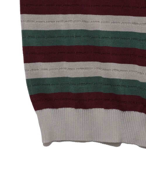 BEAMS PLUS(ビームスプラス)の「Knit Tee Stripe(Tシャツ/カットソー・メンズ・グレー/オリーブ/ラベンダー・X-LARGE/MEDIUM/SMALL/LARGE)」の12枚目の写真