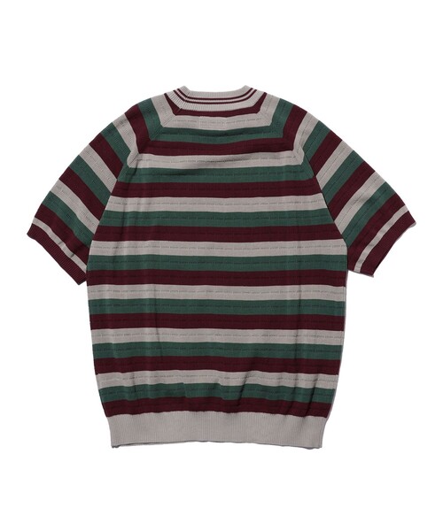 BEAMS PLUS(ビームスプラス)の「Knit Tee Stripe(Tシャツ/カットソー・メンズ・グレー/オリーブ/ラベンダー・X-LARGE/MEDIUM/SMALL/LARGE)」の14枚目の写真