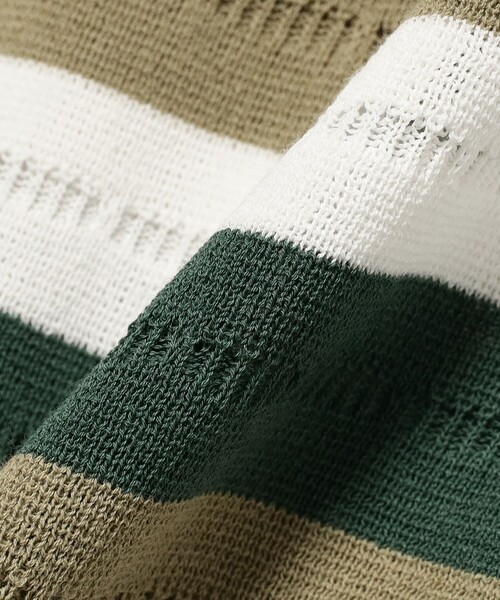 BEAMS PLUS(ビームスプラス)の「Knit Tee Stripe(Tシャツ/カットソー・メンズ・グレー/オリーブ/ラベンダー・X-LARGE/MEDIUM/SMALL/LARGE)」の20枚目の写真