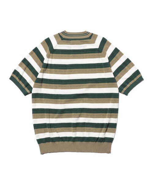BEAMS PLUS(ビームスプラス)の「Knit Tee Stripe(Tシャツ/カットソー・メンズ・グレー/オリーブ/ラベンダー・X-LARGE/MEDIUM/SMALL/LARGE)」の22枚目の写真