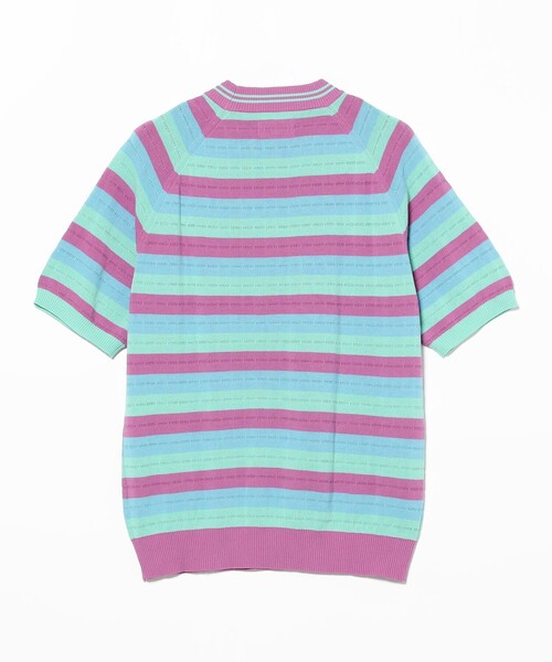 BEAMS PLUS(ビームスプラス)の「Knit Tee Stripe(Tシャツ/カットソー・メンズ・グレー/オリーブ/ラベンダー・X-LARGE/MEDIUM/SMALL/LARGE)」の5枚目の写真