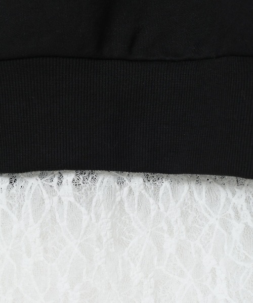 LEPSIM（レプシィム）の「ワンショルレイヤードライクチュニック　632567（Tシャツ/カットソー・レディース・チャコールグレー/ブラック/ライトグレー・FREE）」の11枚目の写真