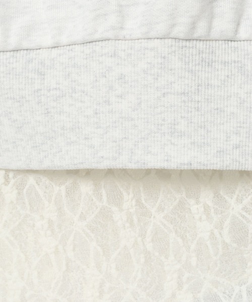 LEPSIM（レプシィム）の「ワンショルレイヤードライクチュニック　632567（Tシャツ/カットソー・レディース・チャコールグレー/ブラック/ライトグレー・FREE）」の12枚目の写真