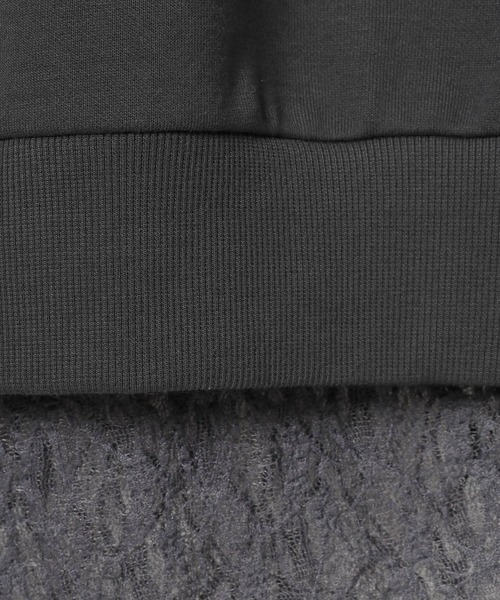 LEPSIM（レプシィム）の「ワンショルレイヤードライクチュニック　632567（Tシャツ/カットソー・レディース・チャコールグレー/ブラック/ライトグレー・FREE）」の13枚目の写真