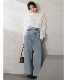 MERCURYDUO | パールデニムパンツ(デニムパンツ)