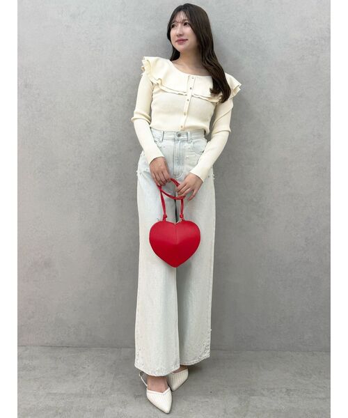 MERCURYDUO（マーキュリーデュオ）の「パールデニムパンツ（デニムパンツ・レディース・ブルー/ライトブルー・SMALL/MEDIUM）」の9枚目の写真