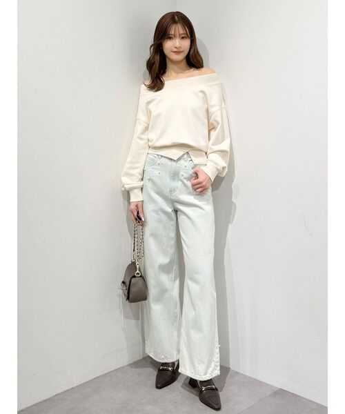 MERCURYDUO（マーキュリーデュオ）の「パールデニムパンツ（デニムパンツ・レディース・ブルー/ライトブルー・SMALL/MEDIUM）」の18枚目の写真