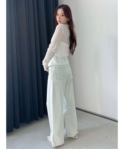 MERCURYDUO（マーキュリーデュオ）の「パールデニムパンツ（デニムパンツ・レディース・ブルー/ライトブルー・SMALL/MEDIUM）」の20枚目の写真