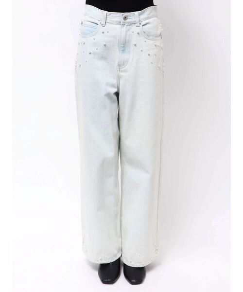 MERCURYDUO（マーキュリーデュオ）の「パールデニムパンツ（デニムパンツ・レディース・ブルー/ライトブルー・SMALL/MEDIUM）」の22枚目の写真