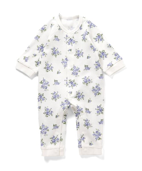 apres les cours（アプレレクール）の「ワッフルカバーオール（ロンパース・キッズ・ピンク/その他3/サックスブルー/アイボリー・80/70/60）」の7枚目の写真