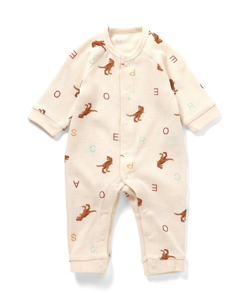 apres les cours（アプレレクール）の「ワッフルカバーオール（ロンパース・キッズ・ピンク/その他3/サックスブルー/アイボリー・80/70/60）」の8枚目の写真