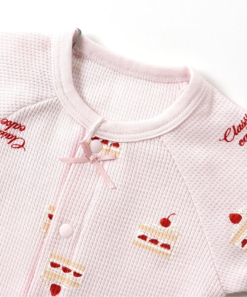 apres les cours（アプレレクール）の「ワッフルカバーオール（ロンパース・キッズ・ピンク/その他3/サックスブルー/アイボリー・80/70/60）」の11枚目の写真