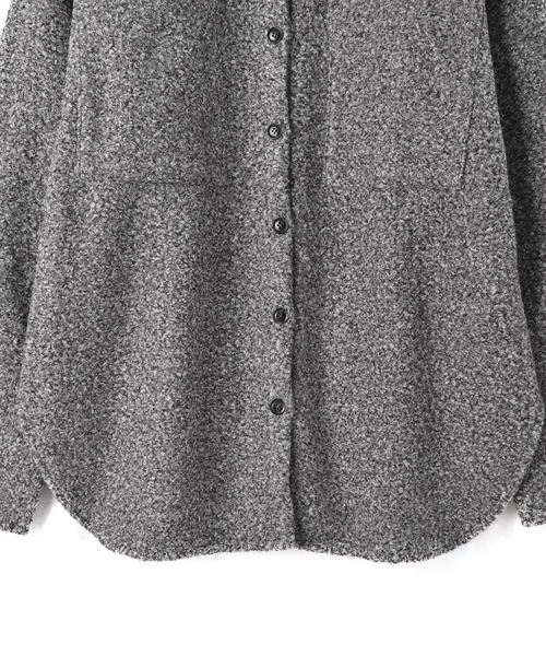 STYLE DELI(スタイルデリ)の「【BLK001】ループツイードビックカフスシャツ(シャツ/ブラウス・レディース・グレー/イエロー・FREE)」の20枚目の写真