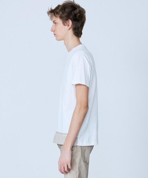 5351 POUR LES HOMMES(ゴーサンゴーイチプールオム)の「【L-Line】半袖 Tシャツ(Tシャツ/カットソー・メンズ・グレイッシュブルー/ホワイト/ブラック・50/48/46/44)」の22枚目の写真