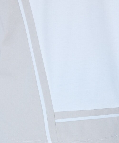 5351 POUR LES HOMMES（ゴーサンゴーイチプールオム）の「【L-Line】半袖 Tシャツ（Tシャツ/カットソー・メンズ・グレイッシュブルー/ホワイト/ブラック・50/48/46/44）」の4枚目の写真