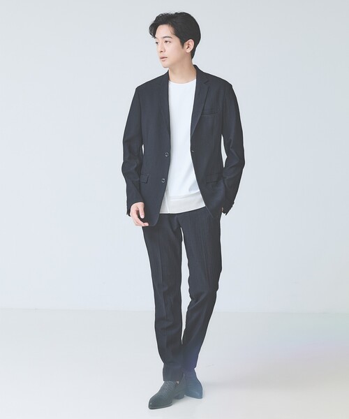 5351 POUR LES HOMMES（ゴーサンゴーイチプールオム）の「【L-Line】半袖 Tシャツ（Tシャツ/カットソー・メンズ・グレイッシュブルー/ホワイト/ブラック・50/48/46/44）」の9枚目の写真