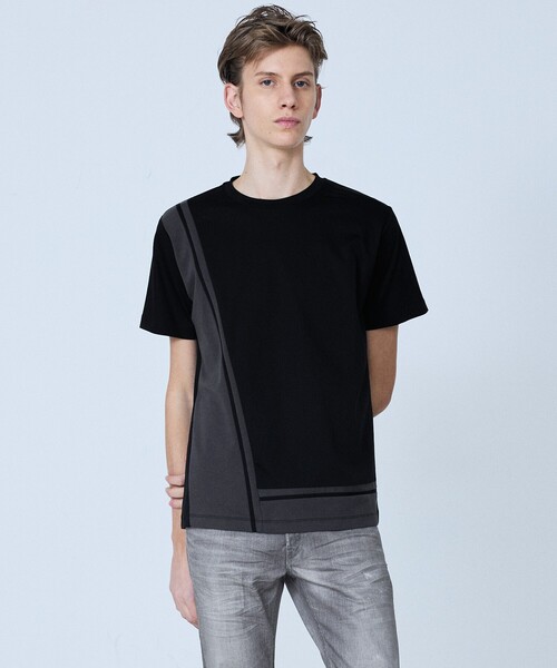 5351 POUR LES HOMMES（ゴーサンゴーイチプールオム）の「【L-Line】半袖 Tシャツ（Tシャツ/カットソー・メンズ・グレイッシュブルー/ホワイト/ブラック・50/48/46/44）」の11枚目の写真