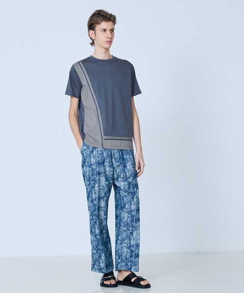 5351 POUR LES HOMMES(ゴーサンゴーイチプールオム)の「【L-Line】半袖 Tシャツ(Tシャツ/カットソー・メンズ・グレイッシュブルー/ホワイト/ブラック・50/48/46/44)」の17枚目の写真