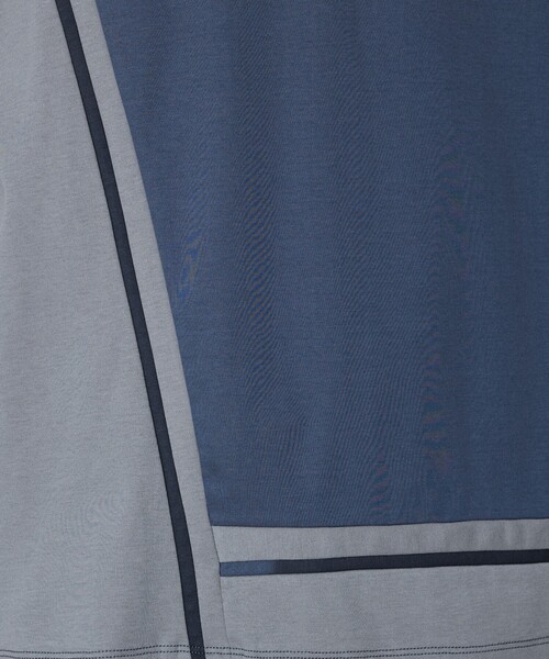 5351 POUR LES HOMMES(ゴーサンゴーイチプールオム)の「【L-Line】半袖 Tシャツ(Tシャツ/カットソー・メンズ・グレイッシュブルー/ホワイト/ブラック・50/48/46/44)」の18枚目の写真