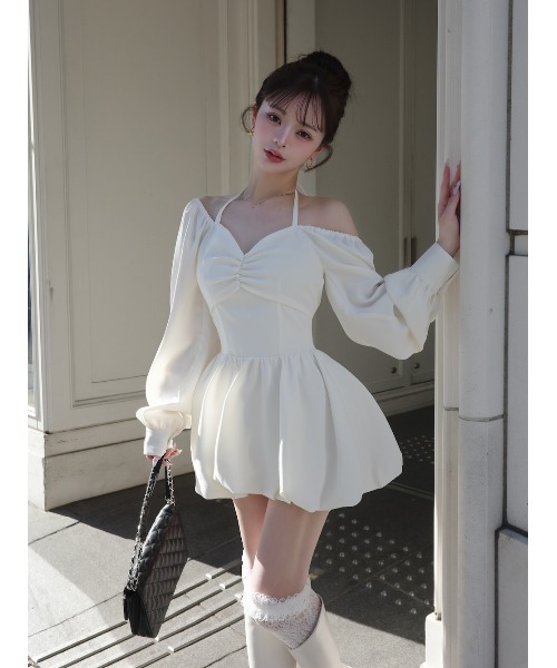 Darich（ダーリッチ）の「ウエストコルセットバルーンミニワンピース