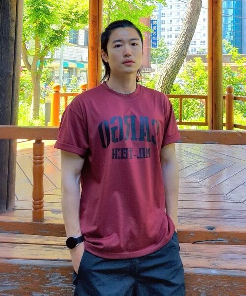 CARGOBROS(カーゴブロス)の「テックウィンドオーバー半袖Tシャツ(ワイン)(Tシャツ/カットソー・メンズ・その他・2XL/L/M/S/XL)」の7枚目の写真