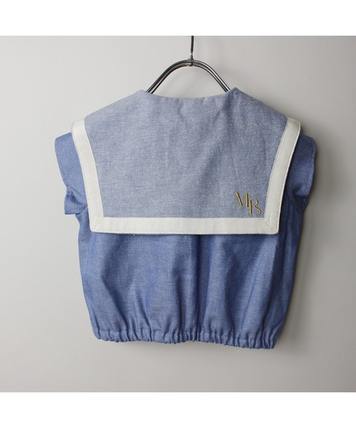 maarook（マルーク）の「ネップデニムセーラーブラウス（シャツ/ブラウス・キッズ・ブルー・130cm/110cm/100cm/120cm/90cm）」の12枚目の写真