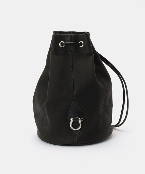 FRAMeWORK(フレームワーク)の「BRICK/ブリック 別注DEERSKIN POOLバッグ(ショルダーバッグ・レディース・ブラック・FREE)」の1枚目の写真