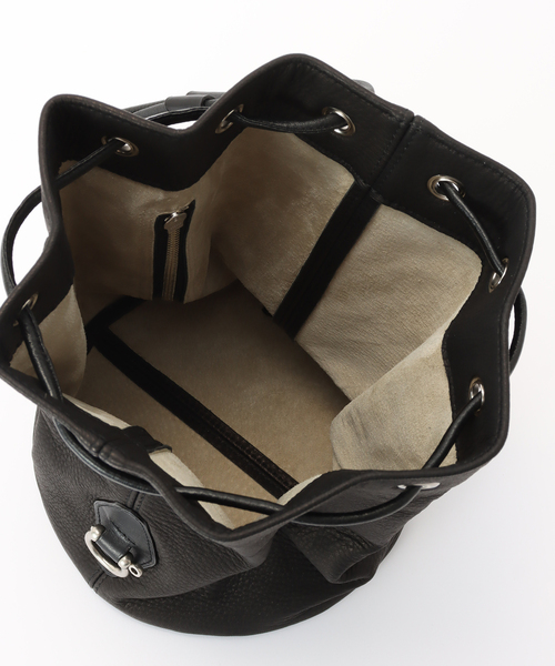 FRAMeWORK(フレームワーク)の「BRICK/ブリック 別注DEERSKIN POOLバッグ(ショルダーバッグ・レディース・ブラック・FREE)」の5枚目の写真